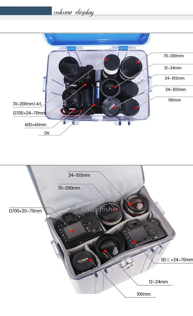 Waterproof Shock-proof camera case bag EM-R20-3