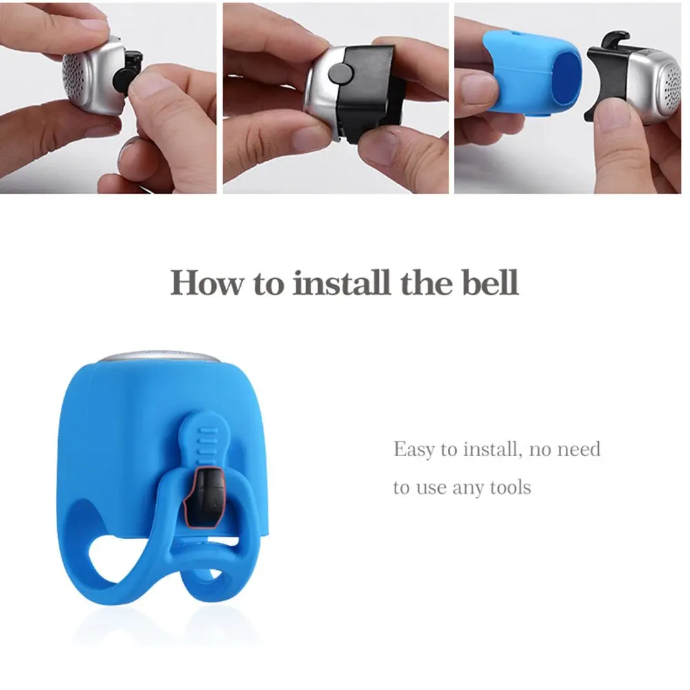 Electric Cycling Bells 110 dB Horn Rainproof MTB Bicycle Handlebar Bell Silica Gel Shell Ring Bell Bicycle Accessories Parts Electric Cycling Bells 110 dB Horn Rainproof MTB Bicycle Handlebar Bell Silica Gel Shell Ring Bell Bicycle Accessories Parts