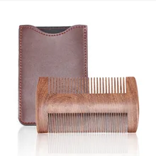 New Natural Sandalwood Wooden Comb Anti-Static Beard Comb Brush Mustaches Brush Pocket Wood Comb Hair with Case New Natural Sandalwood Wooden Comb Anti-Static Beard Comb Brush Mustaches Brush Pocket Wood Comb Hair with Case