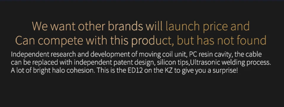Новейшие оригинальные наушники KZ ED12 в ухо с монитором, бас стерео наушники для бега, спортивные наушники с шумоподавлением, Hi-Fi, студийные наушники