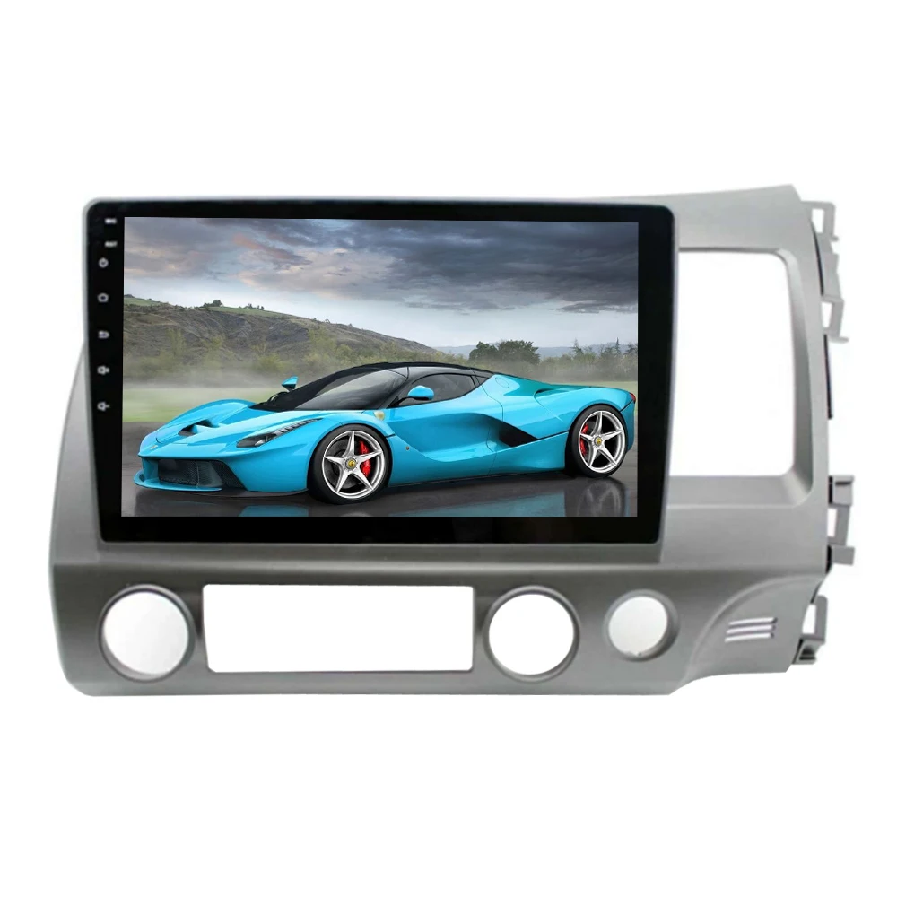 Flash Deal Sinosmart  Android 8.1 2Din IPS/QLED 2.5D screen car gps radio navigation player for Honda City Civic 2006-2011 2