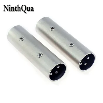 

NinthQua 1pcs XLR 3Pin Male to Male Plug Extension Cord Audio Connector MIC Male Plug Karaoke Speaker Adapter