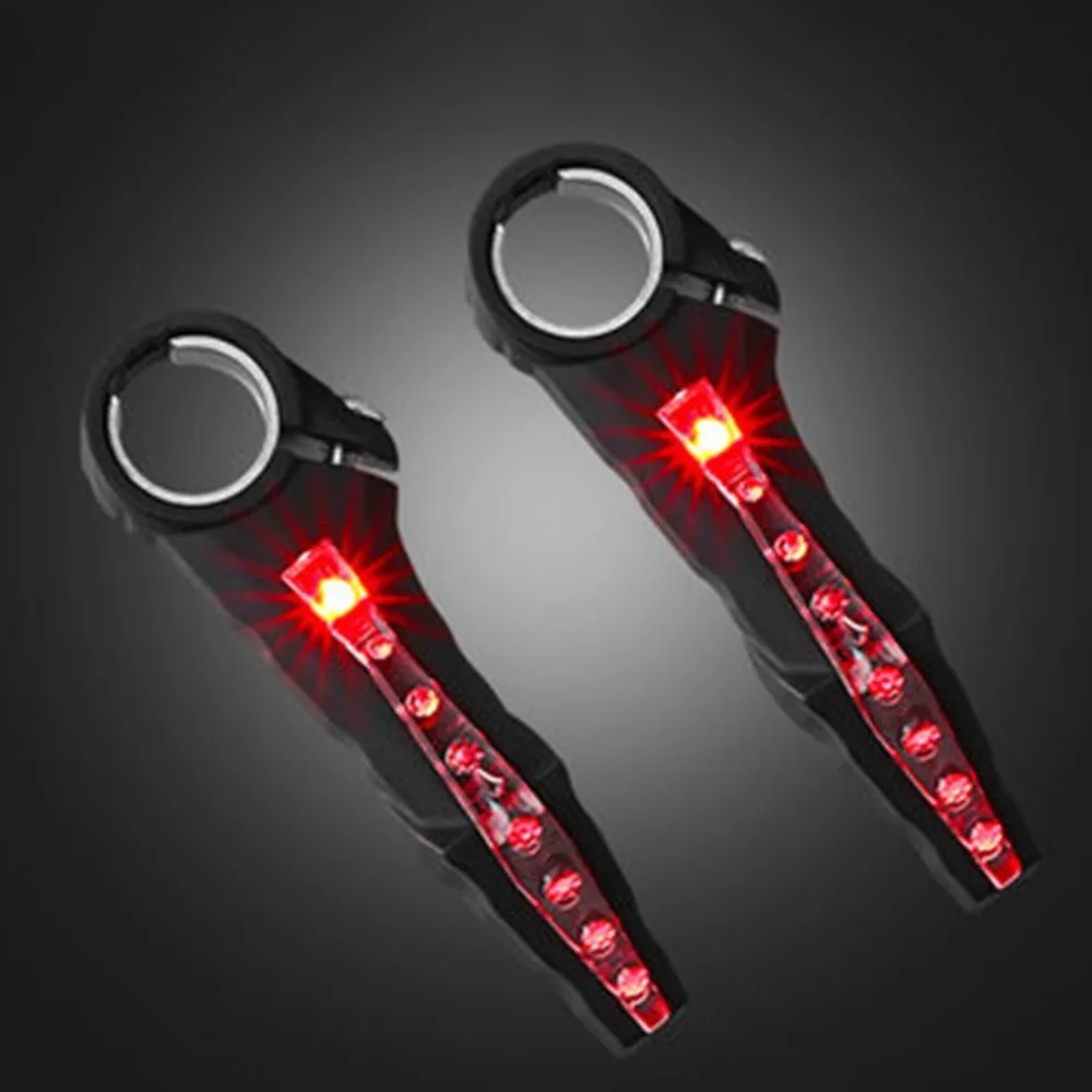 Excellent Super Bright MTB Bicycle Handlebar LED Turn Lights Flash Light Cycling Mountain Bike Handle Bar End Night Safety Warning Lamp 2 Excellent Super Bright MTB Bicycle Handlebar LED Turn Lights Flash Light Cycling Mountain Bike Handle Bar End Night Safety Warning Lamp 2