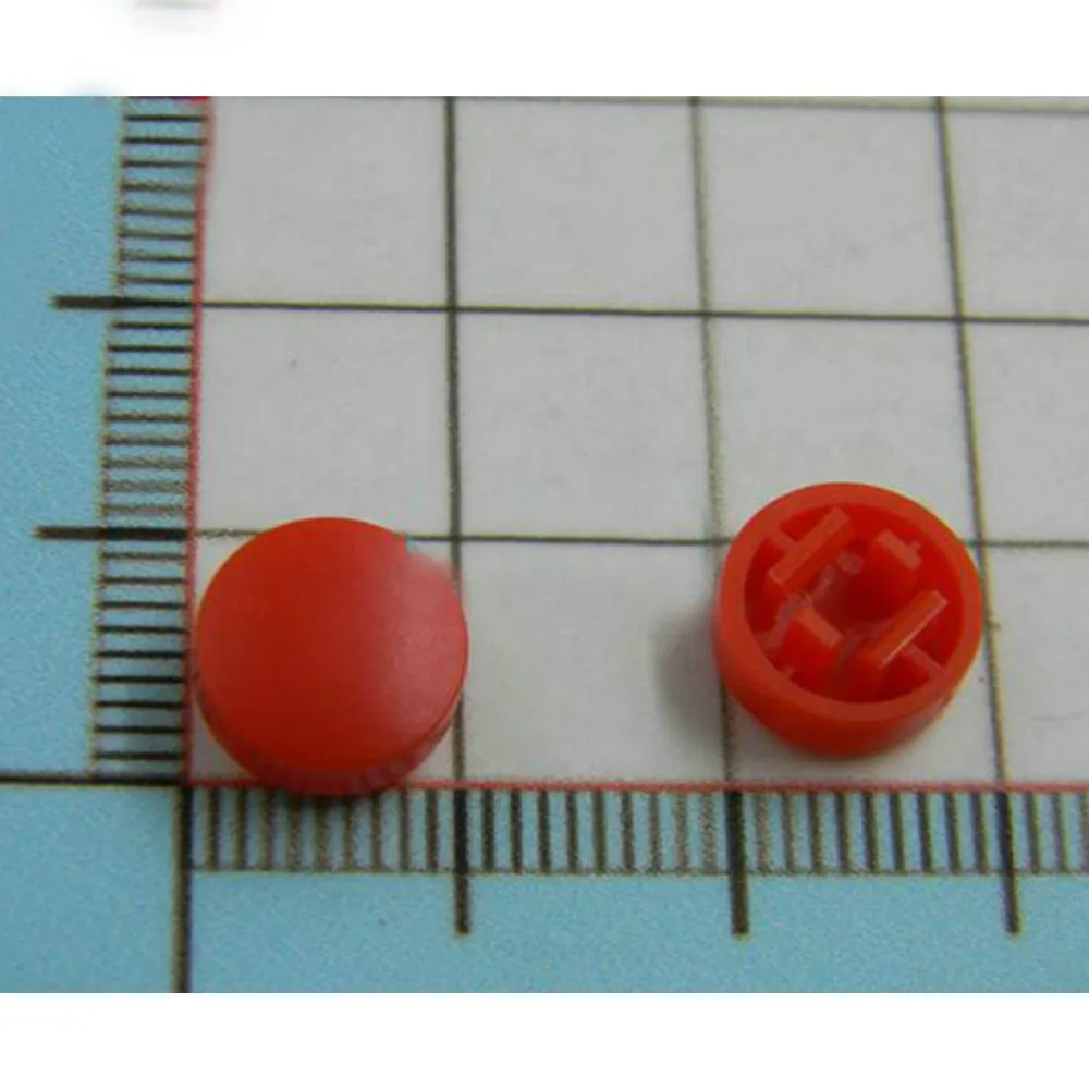 200pcs A25 10mm red tactile button cap for 12*12*7.3mm light touch switch caps wholesale price | Обустройство дома