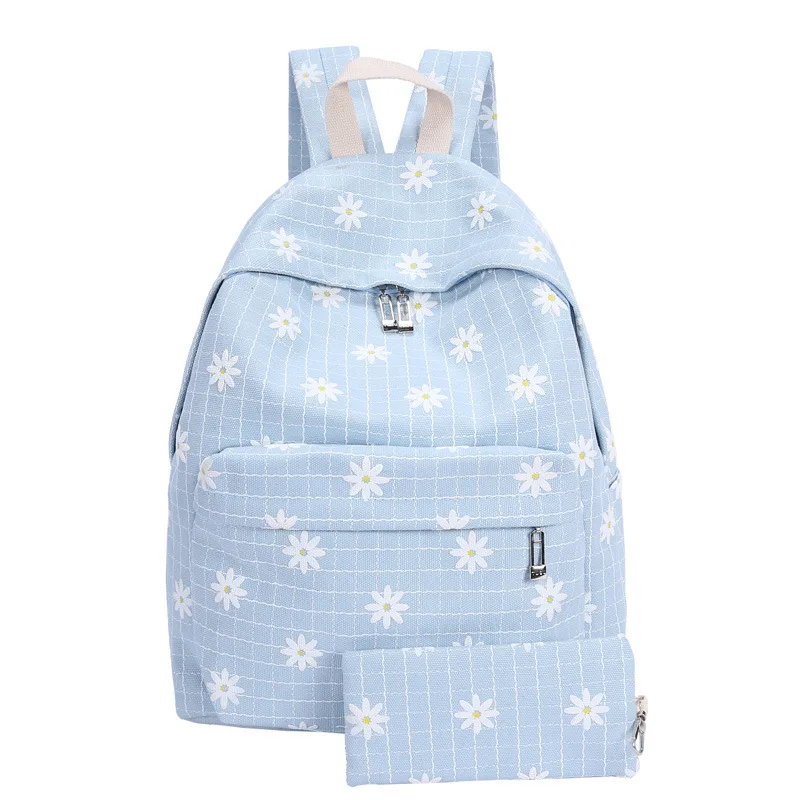 Fashion Casual Backpack School Bags Women Flower Printing Backpacks