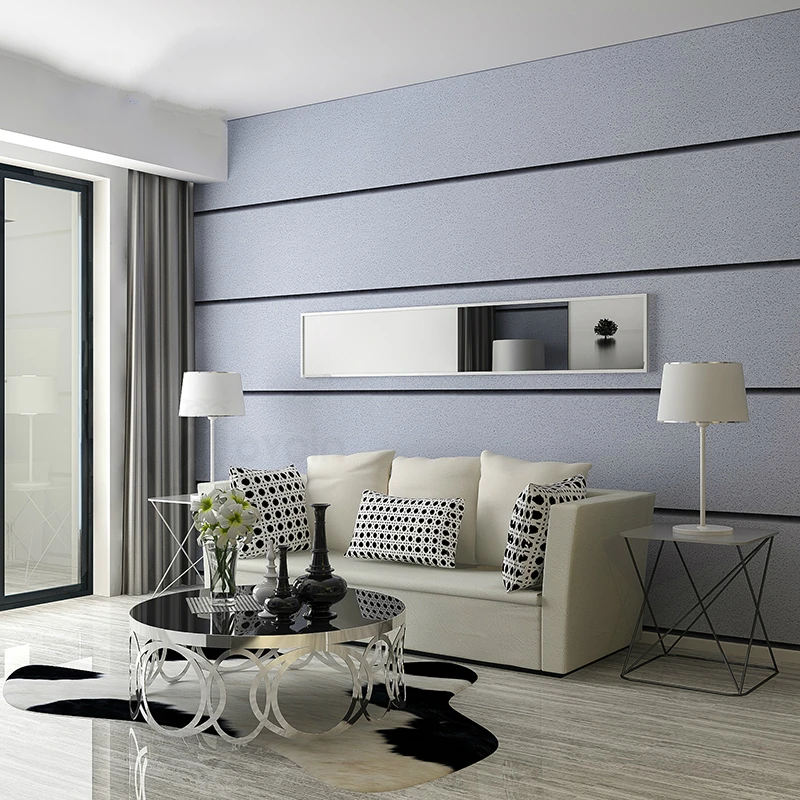 Stereoscopic 3D Wallpaper Bedroom Living Room Background Wall Flocked Modern Wall Paper Roll Horizontal Stripe Wallpapers Stereoscopic 3D Wallpaper Bedroom Living Room Background Wall Flocked Modern Wall Paper Roll Horizontal Stripe Wallpapers