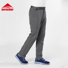 ROYALWAY Hiking Camping Men Quick Dry Pants Trousers Comfortable Wear-resistant Climbing Outdoor New Arrival#RFPM1026G