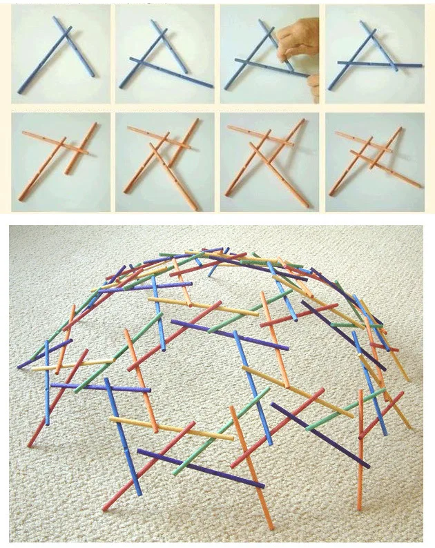 

NIDALE model Free shipping Leonardo Sticks The Da Vinci structure theory Traditional puzzle toys 72 pcs/set Sticks