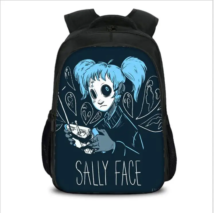 Sally Face, рюкзаки для детей, школьные сумки для подростков, рюкзак с принтом, сумка в стиле хип-хоп, унисекс, дорожная сумка для книг, нейлоновая