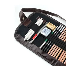 Фирменная Новинка Портативный 29 шт./компл. инструменты для рисования карандаши для рисования уголь удлинитель для головок ластик Бумага ручка резак для школы набор для рисования
