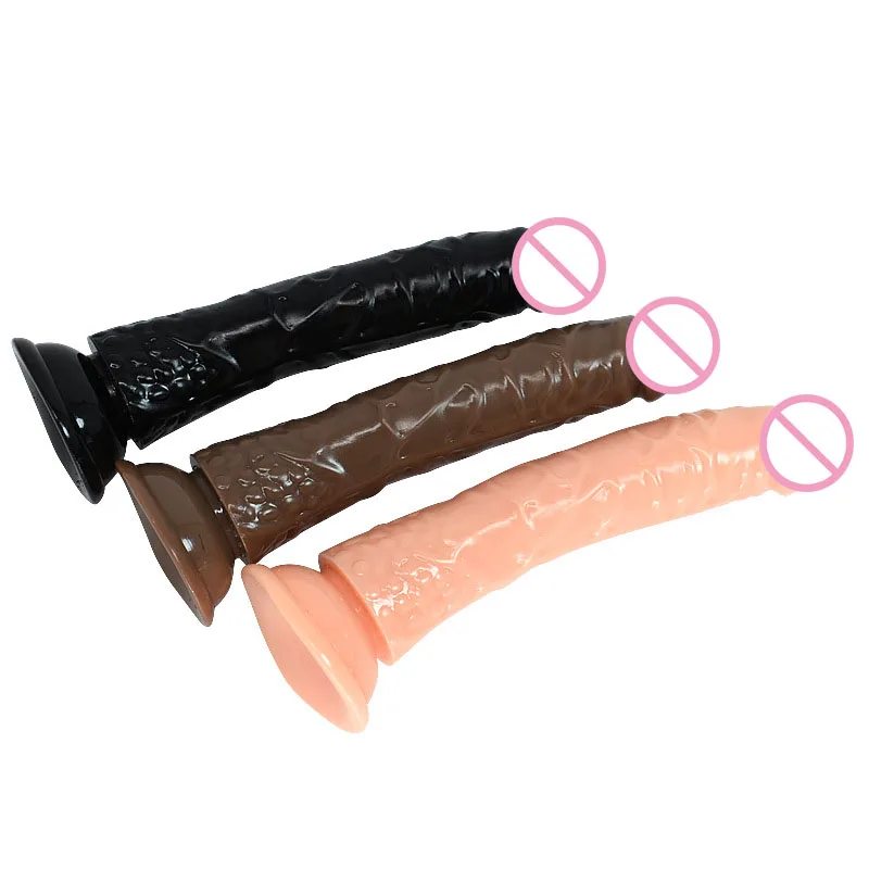 Soft Crystal Dildo 21cm Jelly Realistic Dildos With Strong Suction Cup Large Dick Flexible Artificial Penis Sex Toys For Women