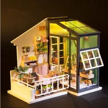 Diy Кукольный дом miniatura 3D Деревянный кукольный домик миниатюрная мебель для детей игрушки кукольные домики для южной части