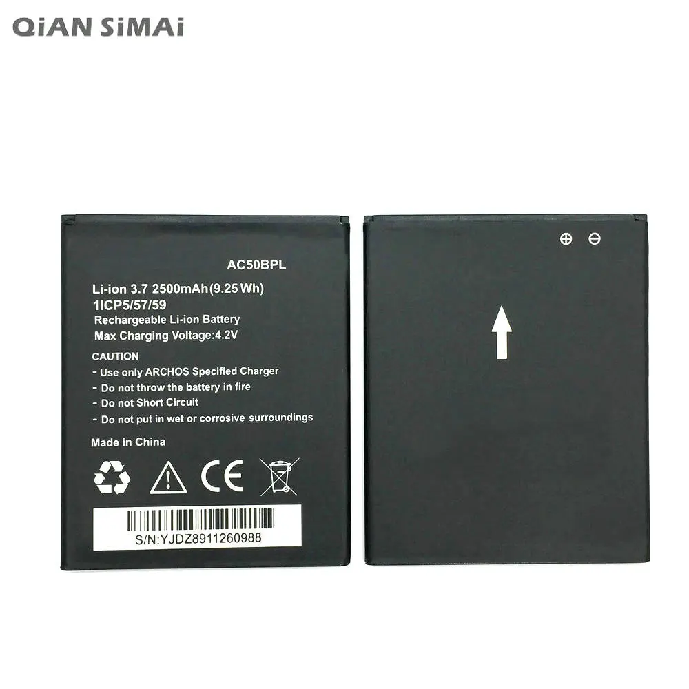 Аккумулятор QiAN SiMAi 1 шт. 100% высококачественный аккумулятор AC50BPL 2500 мАч для