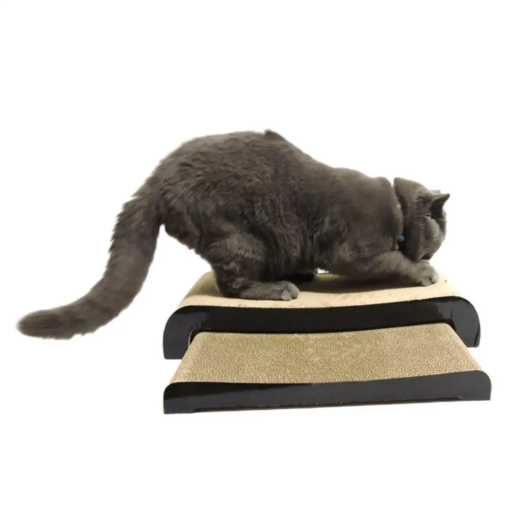 Cat Scratcher Cardboard Durable Scratching Pad With Organic Catnip Cat Scratcher Lounge Cat Training Scratch Grinding Claw Toys