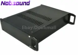 NobsoundBlack Алюминий корпус предусилитель шасси DAC Box DIY случае (W316 * H70 * D250mm)