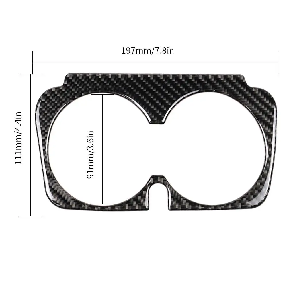 Автомобильный Стайлинг из углеродного волокна держатель стакана воды стикер рамки для Mercedes Benz C Class W205 C180 C200 C300 GLC аксессуары
