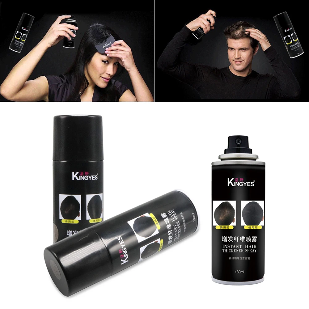 130ml One Time Hair Extension Hair Building Fibers Spray Cover