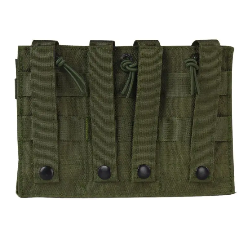 M4 один/двойной/тройной Molle подсумок тактический жилет нейлоновый картридж сумки жилет аксессуары сумка - Цвет: Green Triple