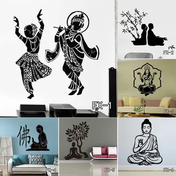 

Poster Classic Religion Buddhism Buddha Wall Decals Home Decor Removable Vinyl Art Sticker For Living Room