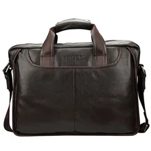 New Fashion Brand Genuine Leather Men’s Bag Briefcase Business Men’s Travel Bags Soft Black Brown Men Shoulder Crossbody Handbag