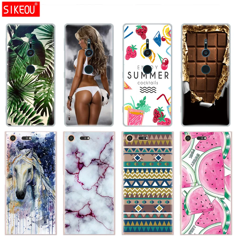 SIKEOU Silicon Soft Clear TPU For Sony Xperia XZ2 Case Compact Cover XZ1 /XZ1 Compact/XZ Premium Cases |