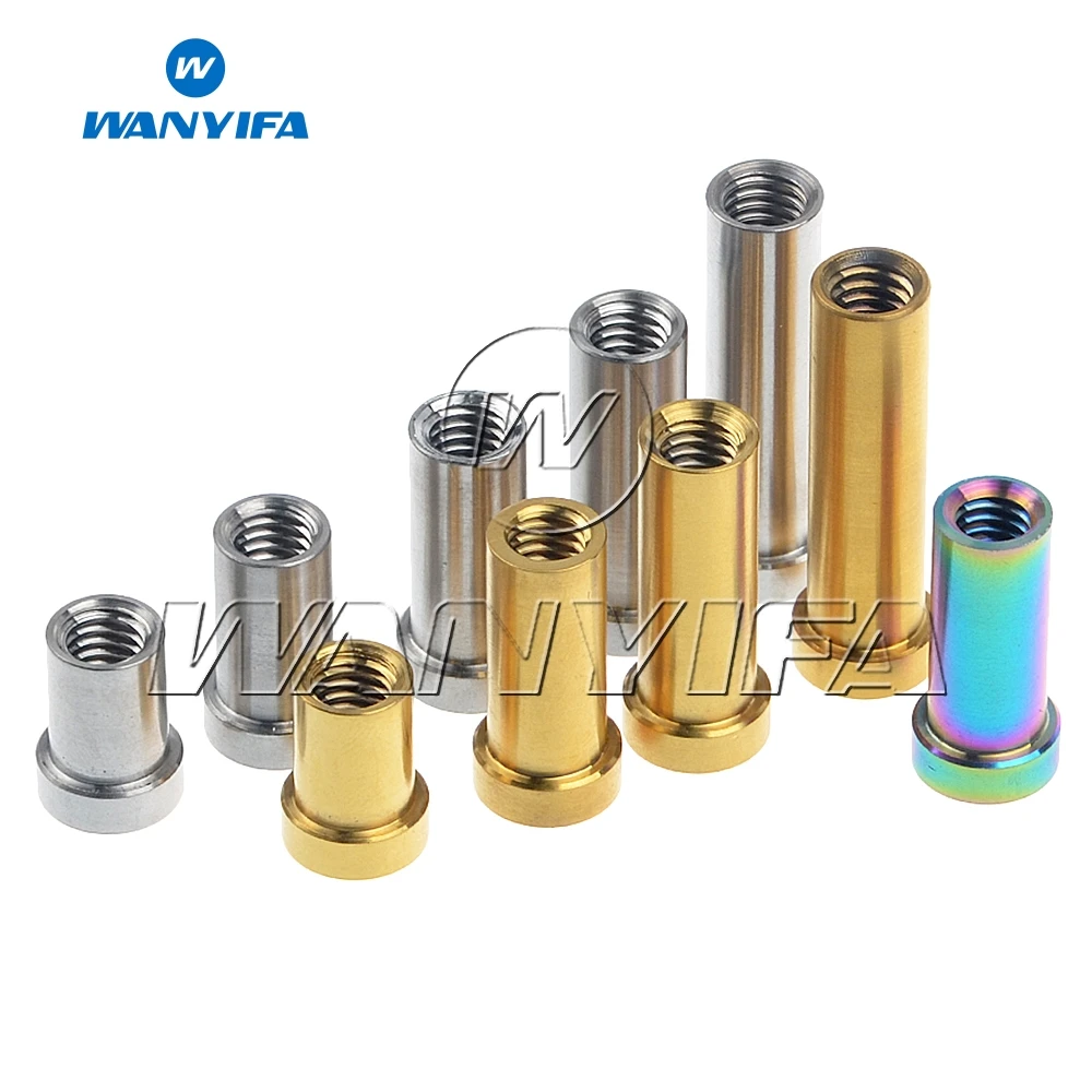 

Wanyifa Recessed M6 Titanium Nut for Road Bicycle Brake Caliper C Clamp Fix Titanium Part Full Length 23/35/31.5/33/35mm