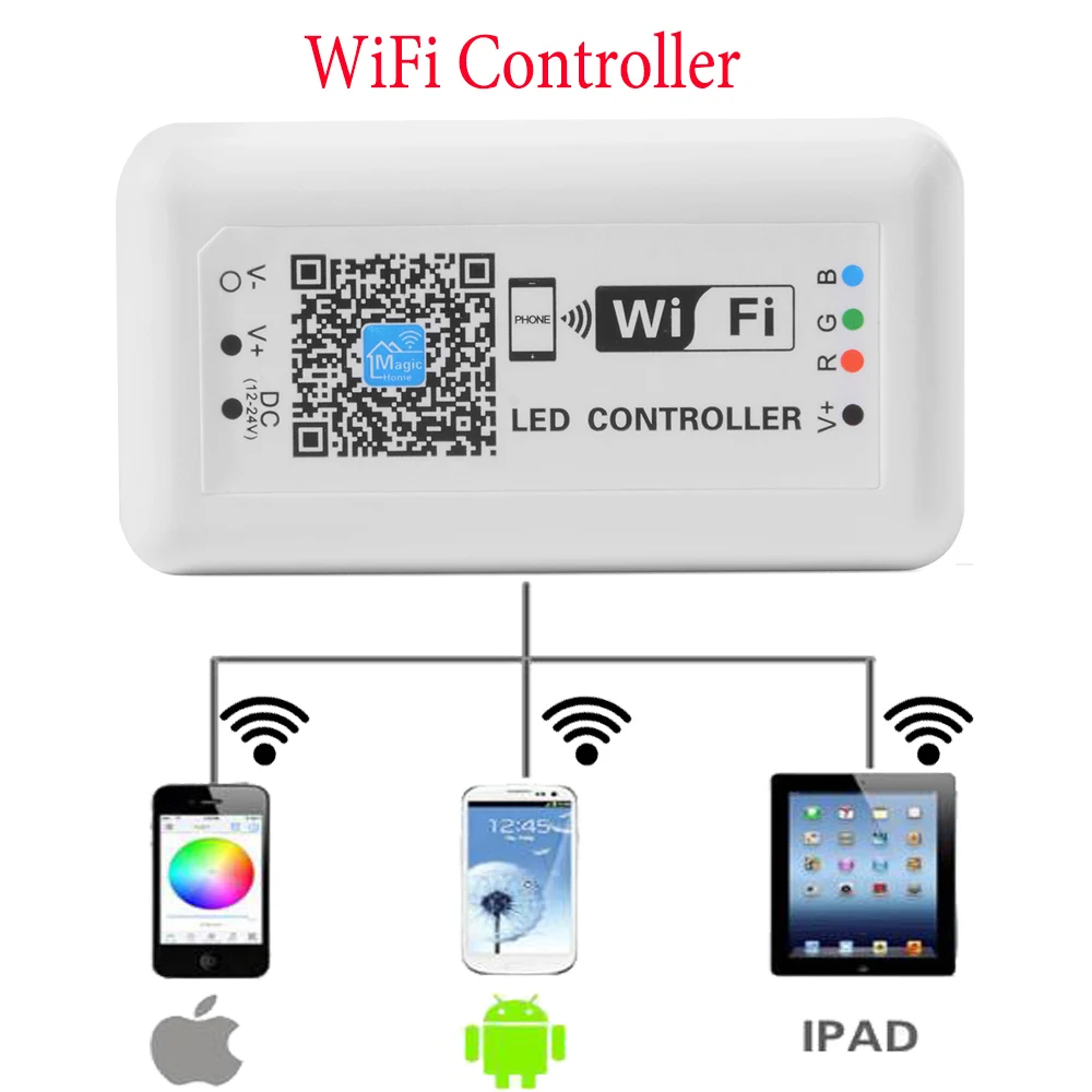 BLYN контроллер WIFI RGB умный светодиодный контрольная полоса DC12V 24V Magic Home control ler для 5050 3528 RGB Светодиодная лента Alexa Google Home