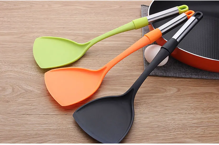 Queentime Nylon Turner Egg Steak Frying Spatula Cheese Pizza Pancake Flipper Fried Fish Shovel Cooking Tools Kitchen Utensils