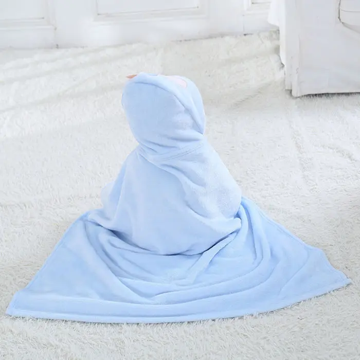 Удобный банный халат для малышей с милым рисунком животных; детское одеяло; детский халат с капюшоном; Банное полотенце для малышей