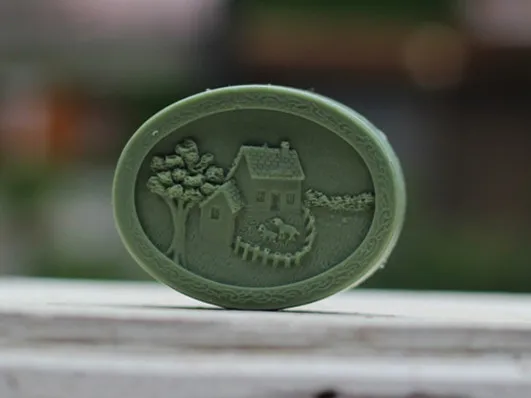 

wholesale!!1pcs Christmas Series Little House and Dogs (R1203) Silicone Handmade Soap Mold Crafts DIY Mould