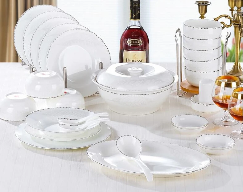 Buy free shipping Tableware first level 56pcs high