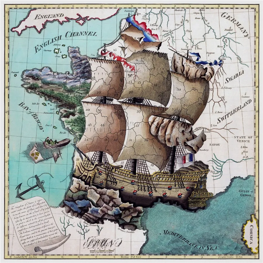 Vintage-Lavoie-Map-Of-France-1796-Canvas-Art-e9bbdc12-aabb-4450-b124-7255724a7329