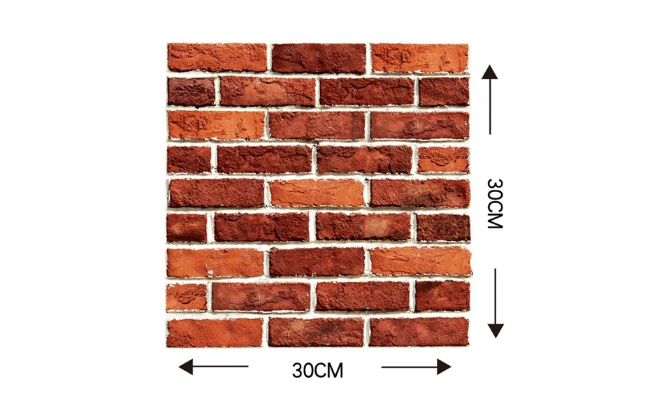 30*30 см античная Стиль 3D обои под кирпич самоклеющиеся Водонепроницаемый наклейки для домашнего декора росписи жизни Наклейки для декора