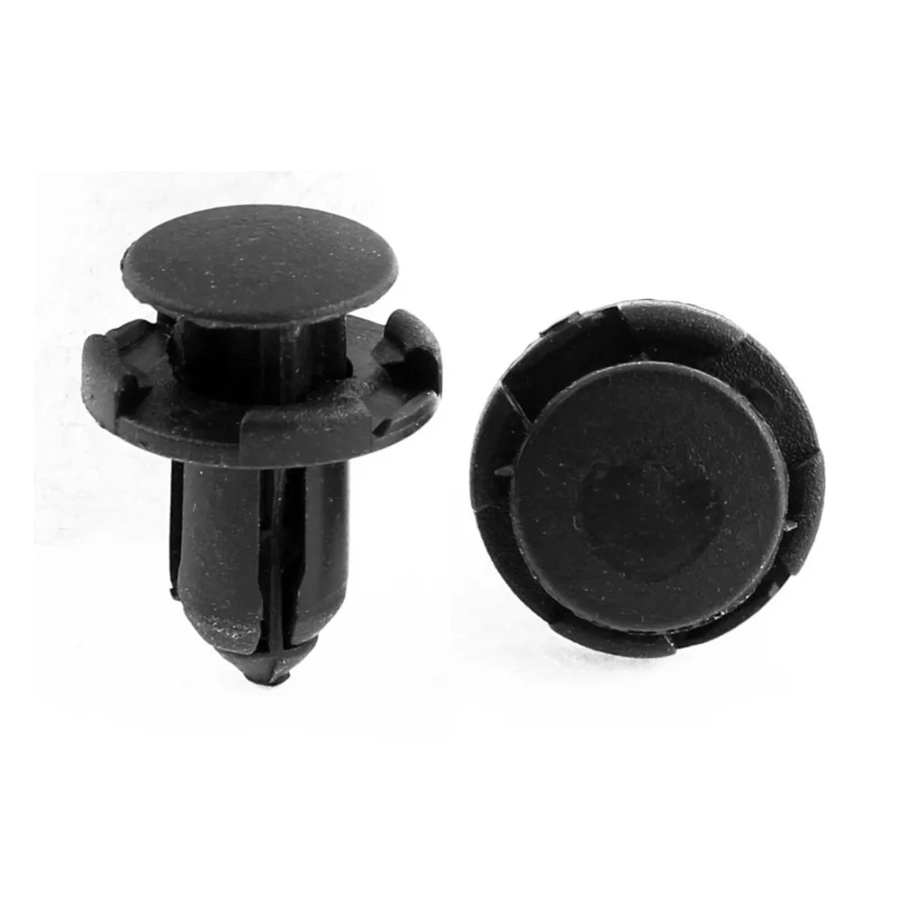44pcs Black Plastic Door Rivet Fatener 8.5mm Hole for Car Auto