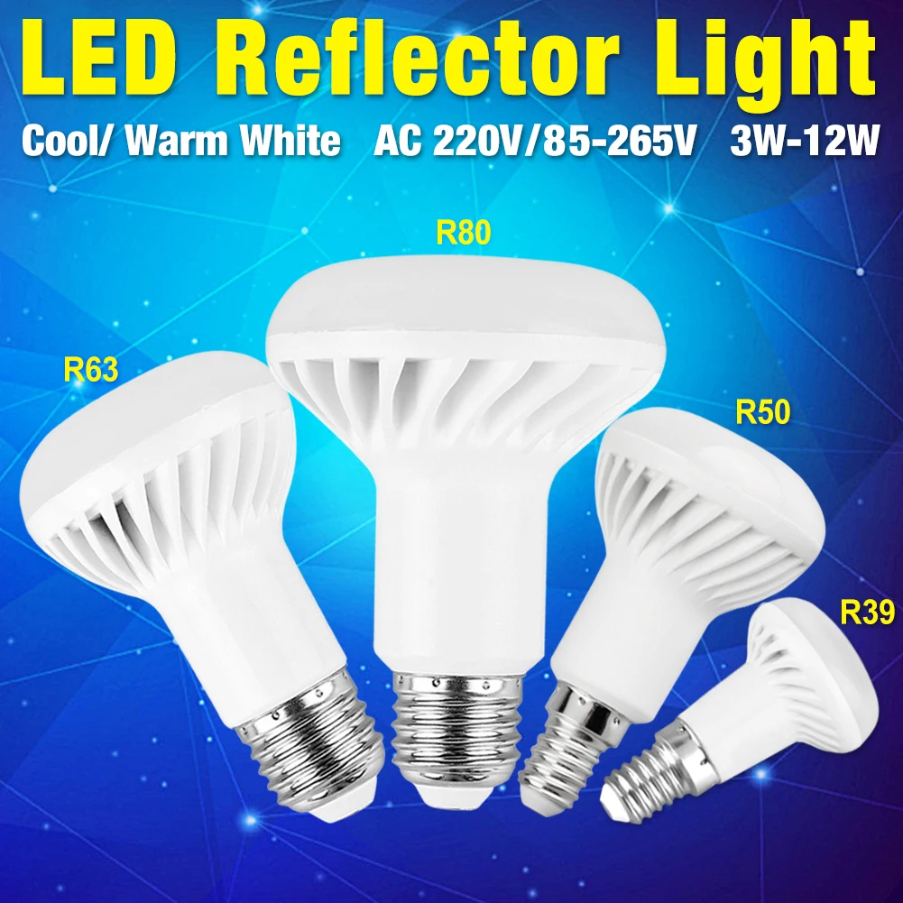7W Dimmable LED Bulb Spotlight Reflector E27 R63 SMD 110V 220V Light Lamp Bright