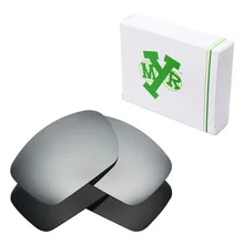 2 пары Mryok поляризованные Сменные линзы для солнцезащитных очков оакли большие Taco невидимые черные и Серебристые титановые