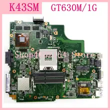 K43SM материнская плата GT630M/1G REV4.1 для ASUS K43SJ A43S X43S K43S Материнская плата ноутбука K43SM Материнская плата K43SV тест ОК