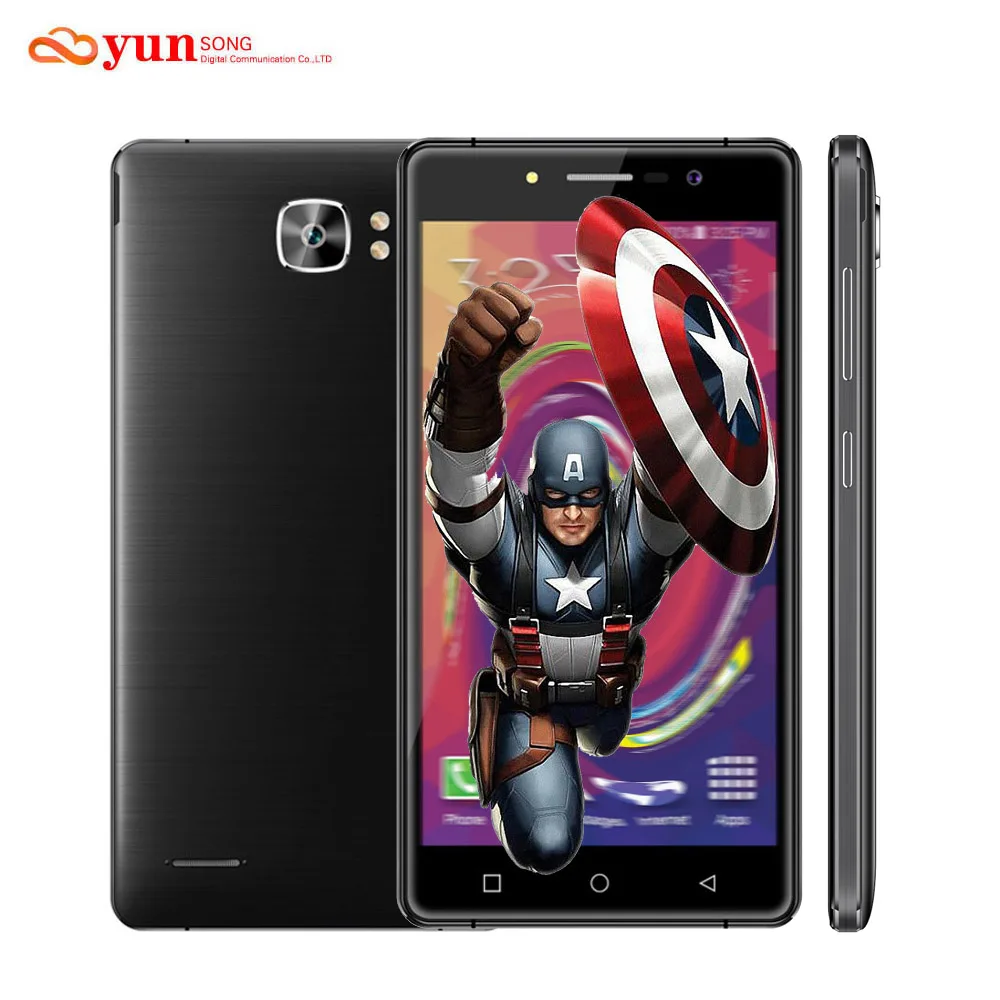 Yunsong ys16 оригинальный мобильный телефон 8.0mp камера 5.0 дюймов экран mtk6580a quad core dual sim