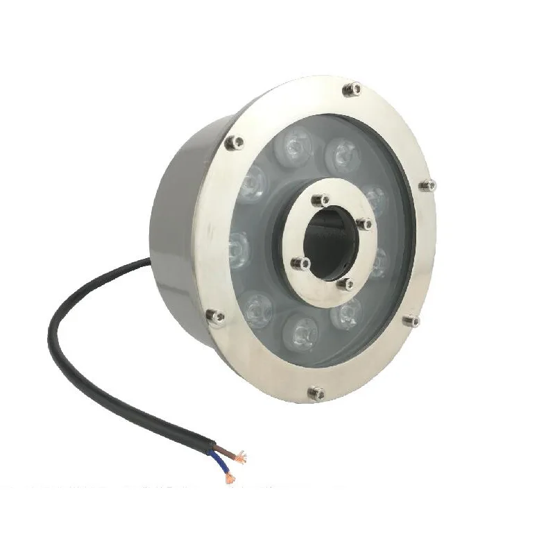 9W RGB LED Underwater Lights Lamp AC / DC 12V 24V High Power Watts