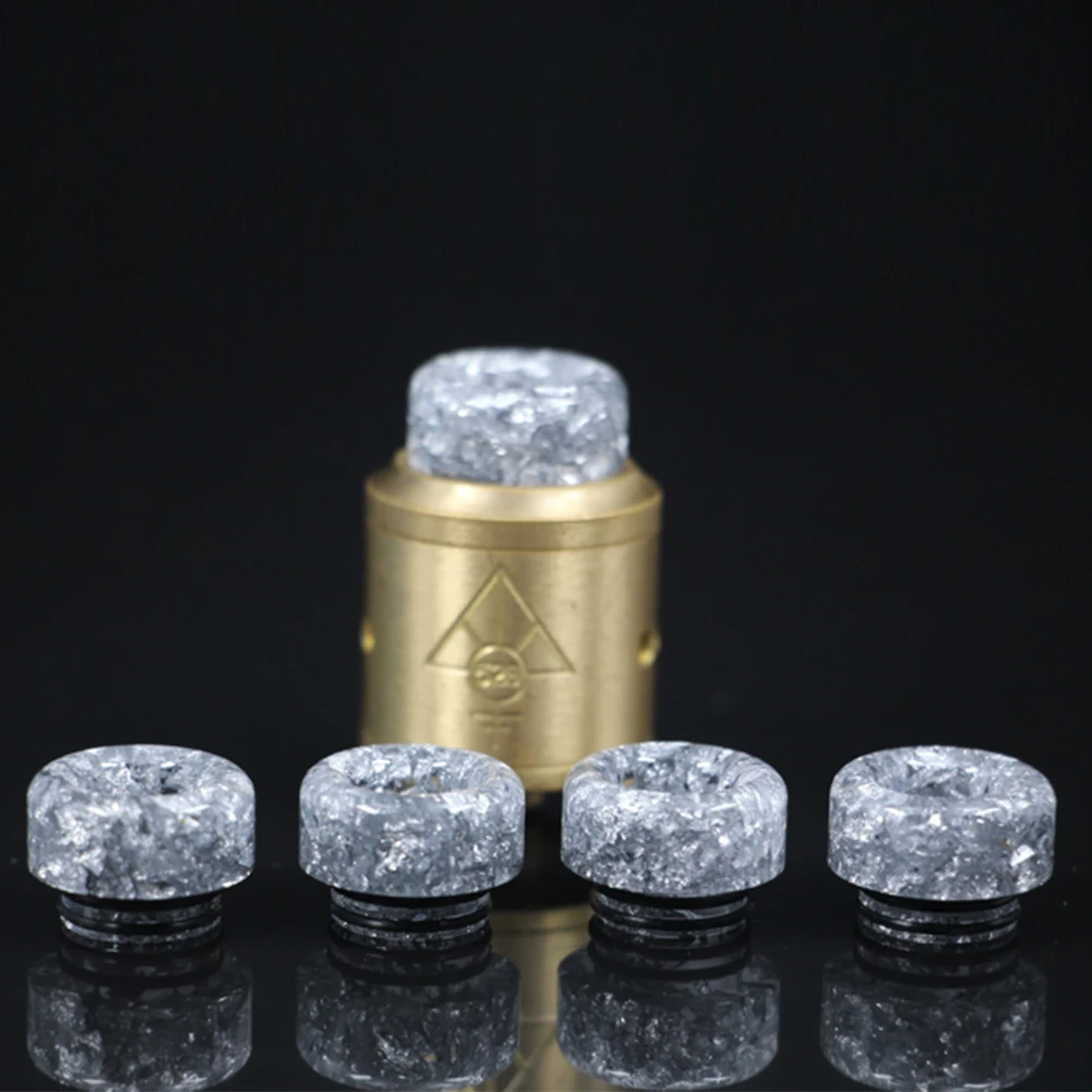 

Silver Color Resin Drip Tip 810 Mouthpiece for e Cigarettes RBA Rebuildable Dripping Tank Atomizer