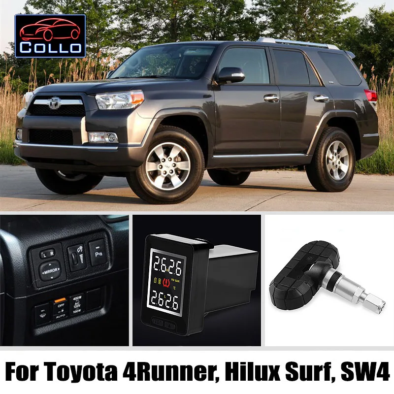 Us 125 14 21 Off Tpms For Toyota 4runner Hilux Surf Sw4 Tire Pressure Monitoring System Of Internal Sensors Non Destructive Installation In Tire