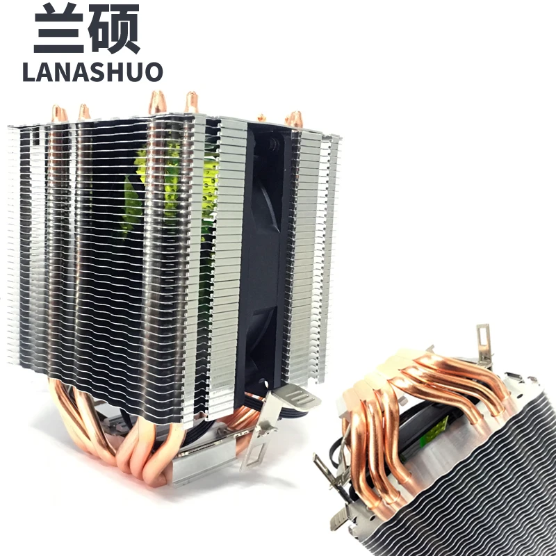LANSHUO AMD Intel CPU Processor Cooling Cooler Radiator heat sink LED Fan Processor Cooling Fans 775 1155 1150 1366 AM4 AM3 FM2 LANSHUO AMD Intel CPU Processor Cooling Cooler Radiator heat sink LED Fan Processor Cooling Fans 775 1155 1150 1366 AM4 AM3 FM2