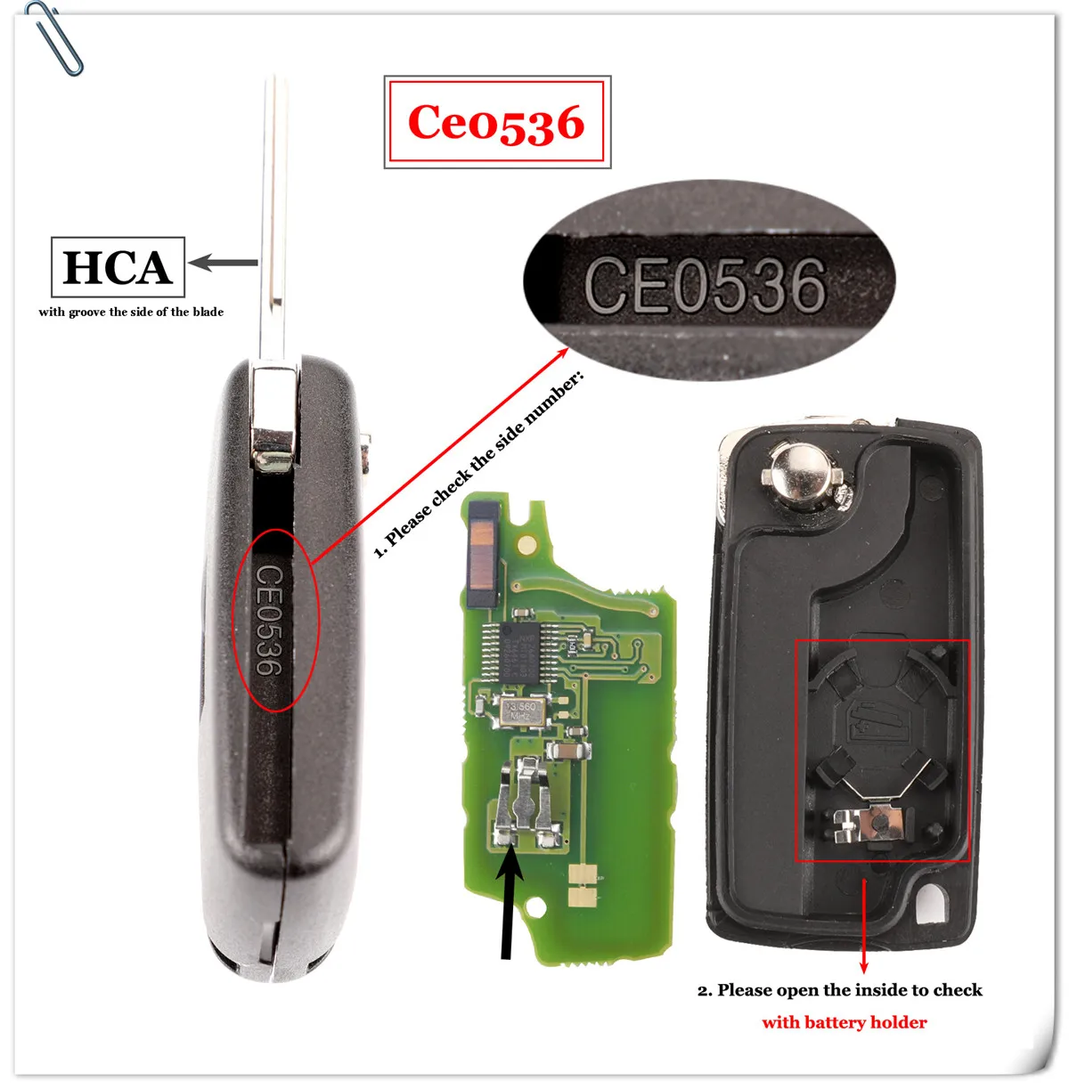 Jingyuqin Ce0523 Ce0536 ASK/FSK 433 МГц ID46 для peugeot 407 307 308 607 3 кнопки флип-пульт дистанционного управления Fob Автомобильный ключ VA2/HU83 лезвие