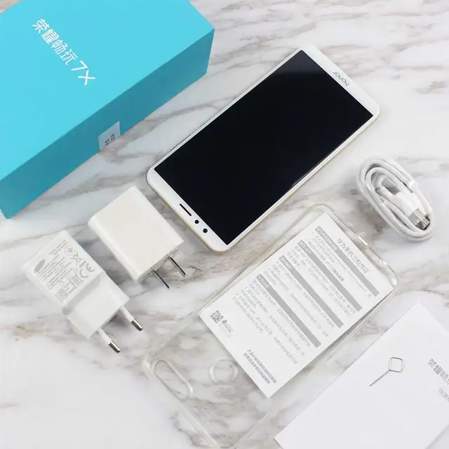 Global ROM Huawei Honor 7X mobile Phone 8MP+16MP Dual Rear Cameras 3340mAh 5.93 inch  2160*1080P Full View Screen Fingerprint