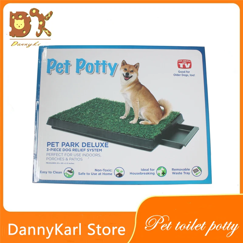 DnnyKarl New High Quality Drawer Lawn Pet Dog Toilet Green Material Potty Best Selling Hygienic Tray Urine Training Equipment | Дом и сад