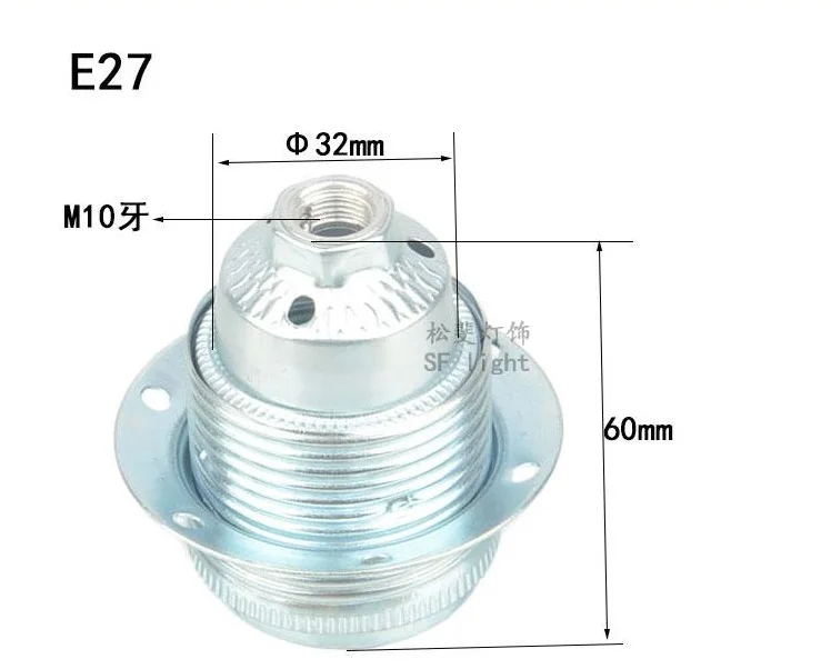 IWHD-Base do suporte da lâmpada para E27,