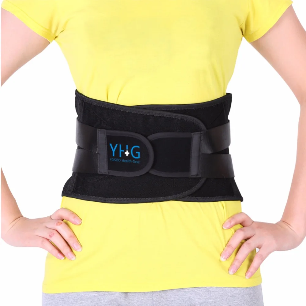 

YOSOO Lumbar Braces Double Pull Compression Straps Waist Support Steel Corset Lower Back Posture Corrector Orthotics Men Women