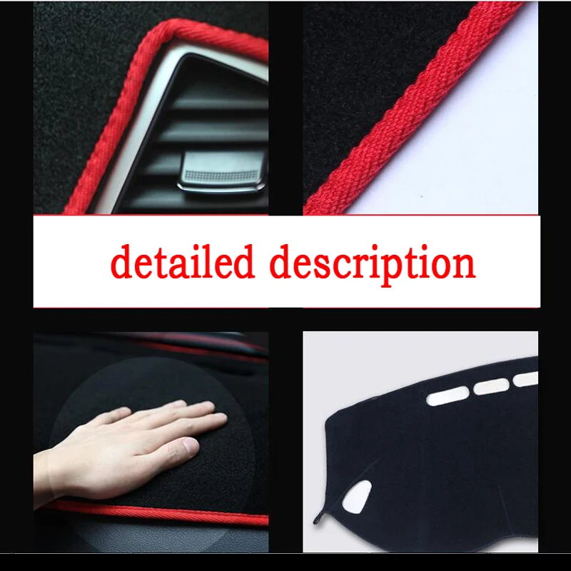 RKAC покрытие приборной панели автомобиля коврик для Jeep Cherokee 2013- лет левая защита для диска приборной панели автомобиля анти-растрескивание