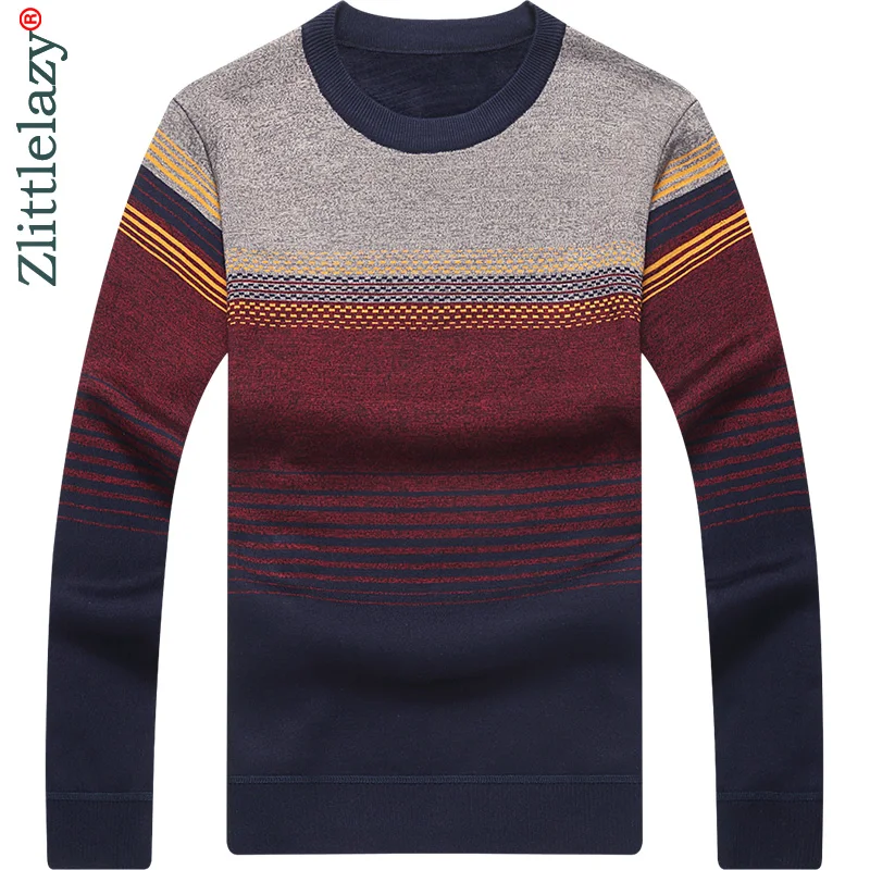 JSY Boys Fashion Slim Striped Knitted Cute Pullover Sweater