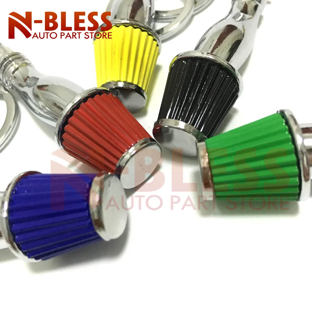 

JDM Style Air Intake Filter Keychain for TEIN Damper Flex Coilover Wrench Keychain car filter Keyring mushroom head